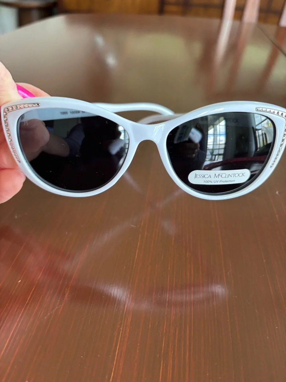 Jessica McClintock Cat Eye 100% UVA UVB protect sunglasses,scratch impact resist